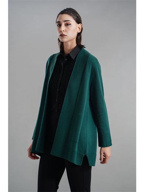 Cardigan in lana merino Grandi Francesco | 250217VERDE BOSCO